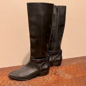 Coach leather high boots with classic coach buckle 
Never worn size 6 1/2